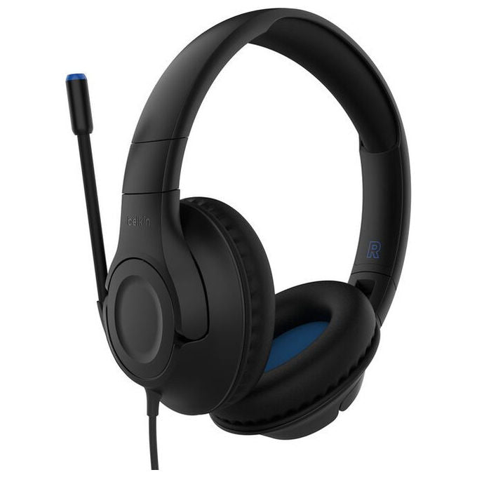Belkin Cuffie Gaming Cablate a Padiglione Nero con Limitazione Volume 85dB