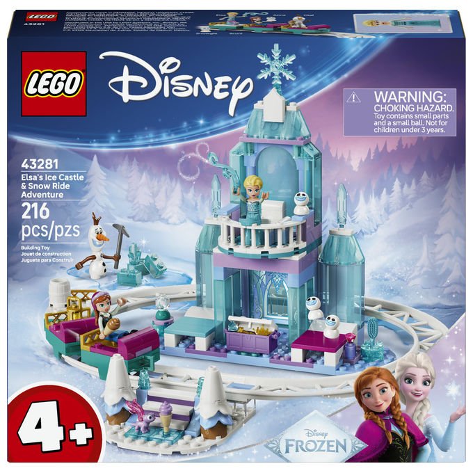 LEGO, Disney Princess, Castello di Ghiaccio di Elsa, Avventura sulla Neve, 43281