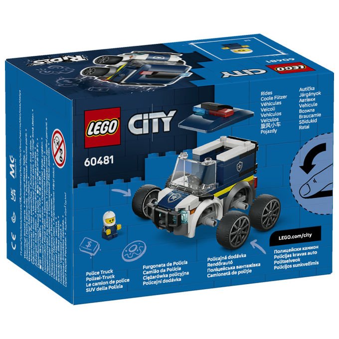 LEGO City, SUV della Polizia, Veicolo Giocattolo, 60481