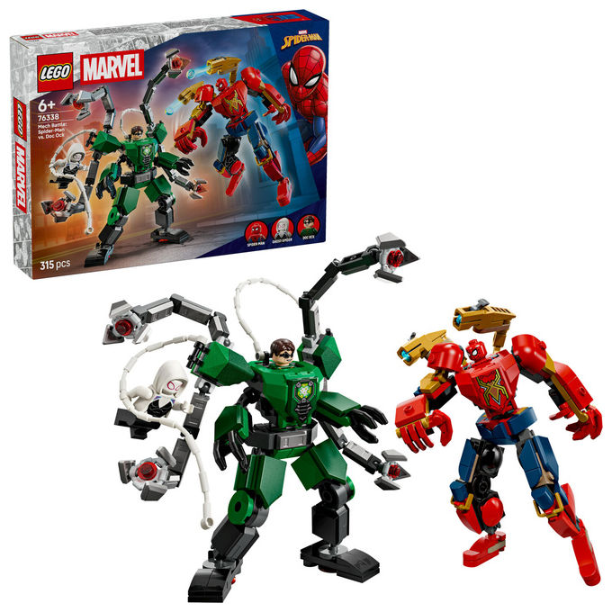 Lego, Battaglia Mech Spider-Man vs Doc Ock, Lego Super Heroes Marvel 76338