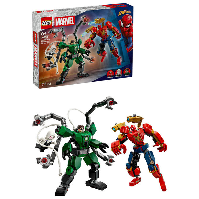 Lego, Battaglia Mech Spider-Man vs Doc Ock, Lego Super Heroes Marvel 76338