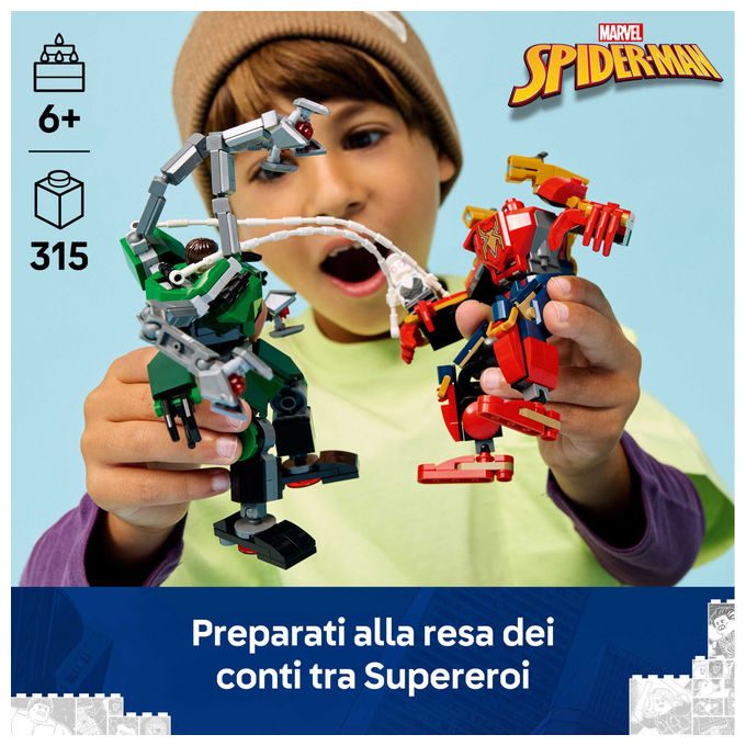 Lego, Battaglia Mech Spider-Man vs Doc Ock, Lego Super Heroes Marvel 76338