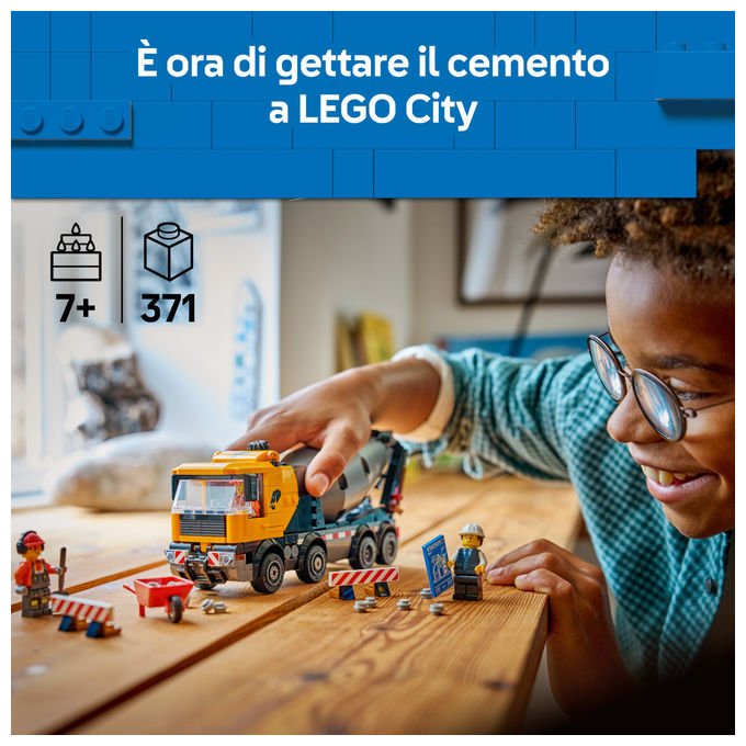 LEGO City, Betoniera, Set Costruzioni 60478
