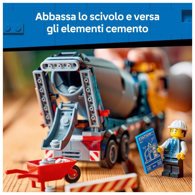 LEGO City, Betoniera, Set Costruzioni 60478