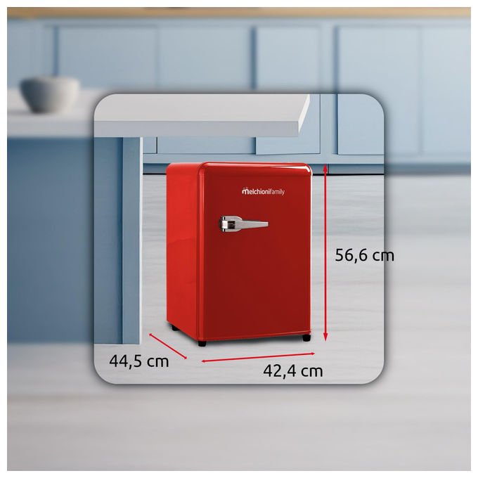 Melchioni Family 118700261 SIBERIA 45 Frigorifero Libera installazione 45 L 58 cm Classe E 45 dB Statico colore Rosso