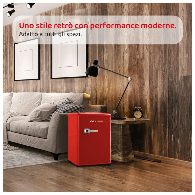 Melchioni Family 118700261 SIBERIA 45 Frigorifero Libera installazione 45 L 58 cm Classe E 45 dB Statico colore Rosso