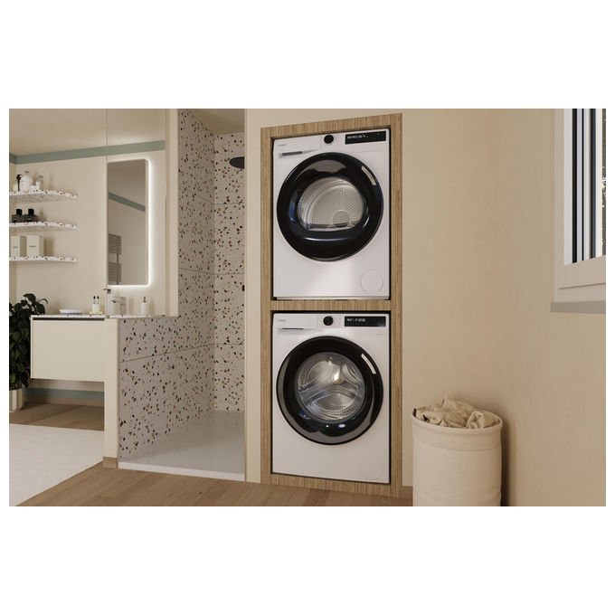 Candy, Asciugatrice 9 Kg, Classe C, Inverter, Wi-Fi, AI Smart Move, Bianco, Prodry 500