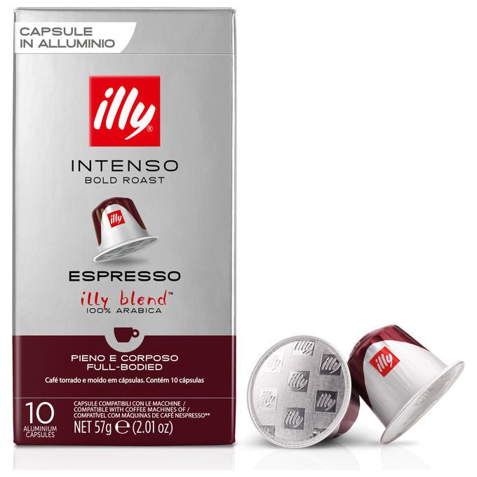Illy, 10 Capsule Caffe' Compatibili Nespresso, Espresso Intenso, Tostato