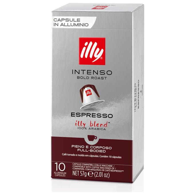 Illy, 10 Capsule Caffe' Compatibili Nespresso, Espresso Intenso, Tostato