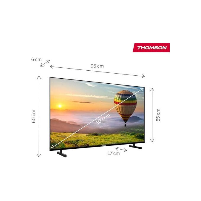 Thomson Smart TV LED FHD 43 Pollici Wi-Fi HDR10 Dolby Audio Triplo Sintonizzatore 43FT2S15