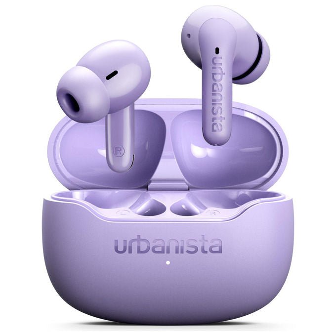 Urbanista Palermo, Cuffie In-Ear True Wireless con ANC, Autonomia 32h, Multipoint Bluetooth, IPX4, Viola