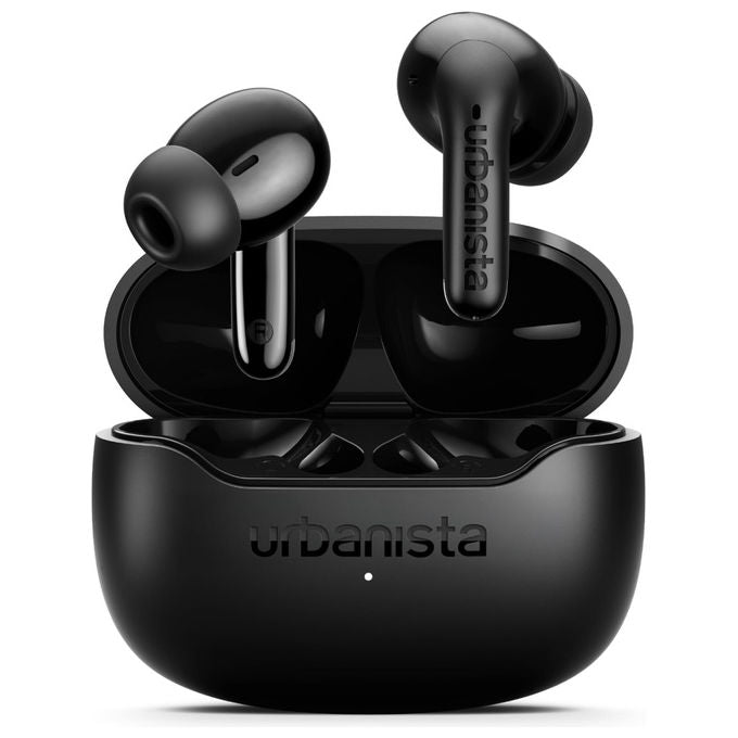 Urbanista, Cuffie In-Ear True Wireless Palermo con ANC, Autonomia 32h, Multipoint Bluetooth, IPX4 - Nero Midnight