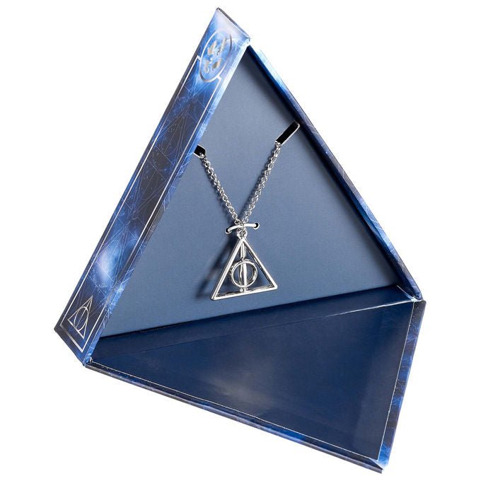 Harry Potter The Carat Shop, Collana con Pendente Doni della Morte Girevole, Confezione Regalo