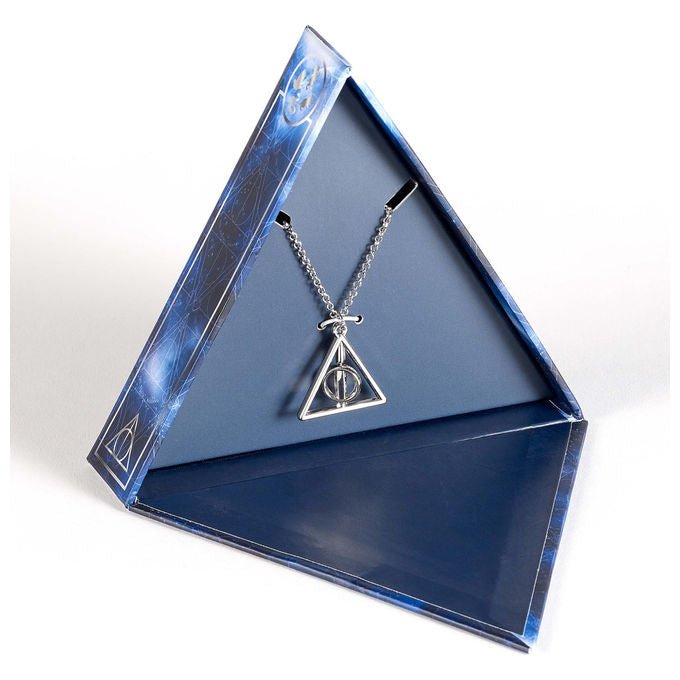 Harry Potter The Carat Shop, Collana con Pendente Doni della Morte Girevole, Confezione Regalo