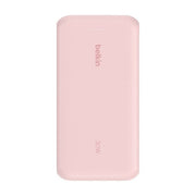 Belkin, Powerbank 20000 mAh, BoostCharge con cavo USB-C integrato, Rosa