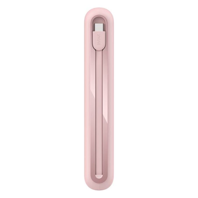 Belkin, Powerbank 20000 mAh, BoostCharge con cavo USB-C integrato, Rosa