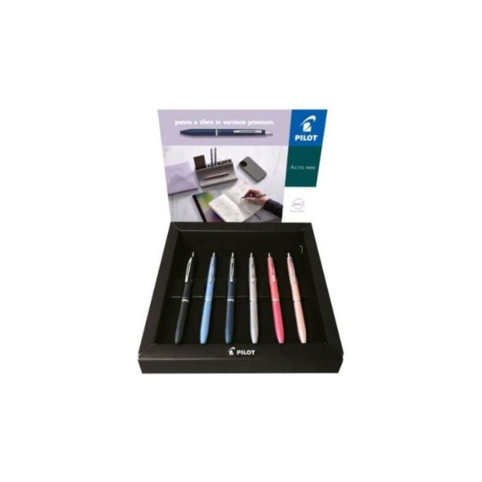 Pilot, Acro 1000, Penna a Sfera, Colori Assortiti, 12 pz