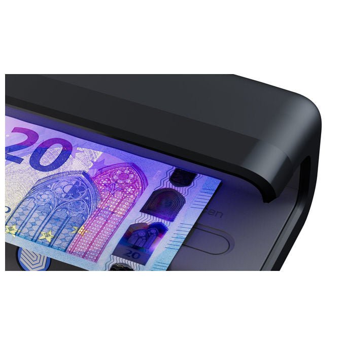 Safescan, Rilevatore Banconote Contraffatte Nero, Verificatore con 5 LED