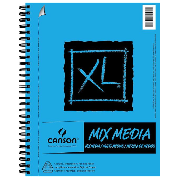 Canson, Blocco di carta da disegno XL Mix Media, 30 fogli - Yeppon