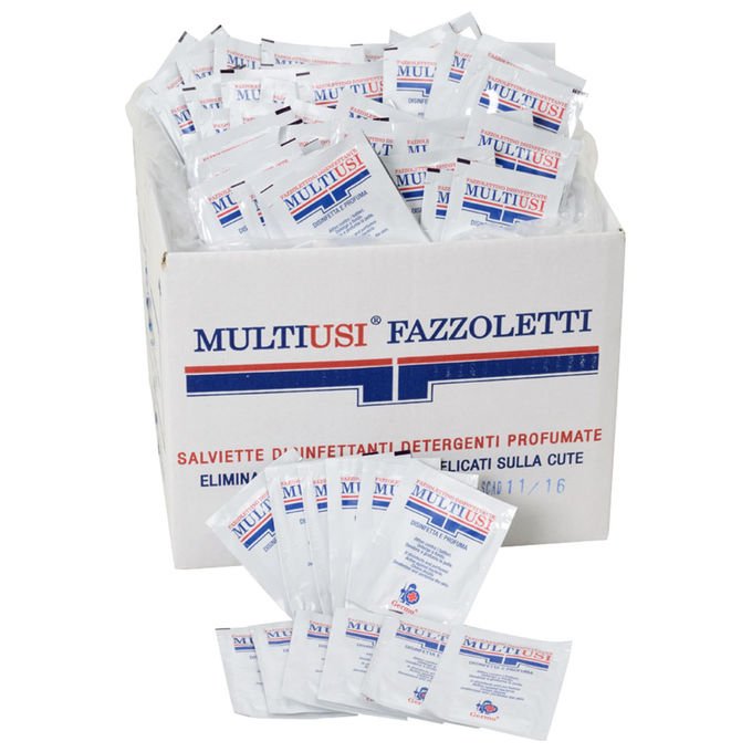Gima, Salviette Disinfettanti, Singola Bustina, Confezione da 400
