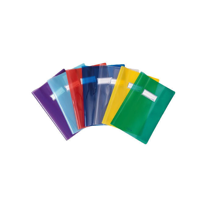 Favorit 400174074 Copertina per Libri e Riviste 300 pz Colori Assortiti Espositore da Banco Precaricato con Coprimaxi Trasparenti