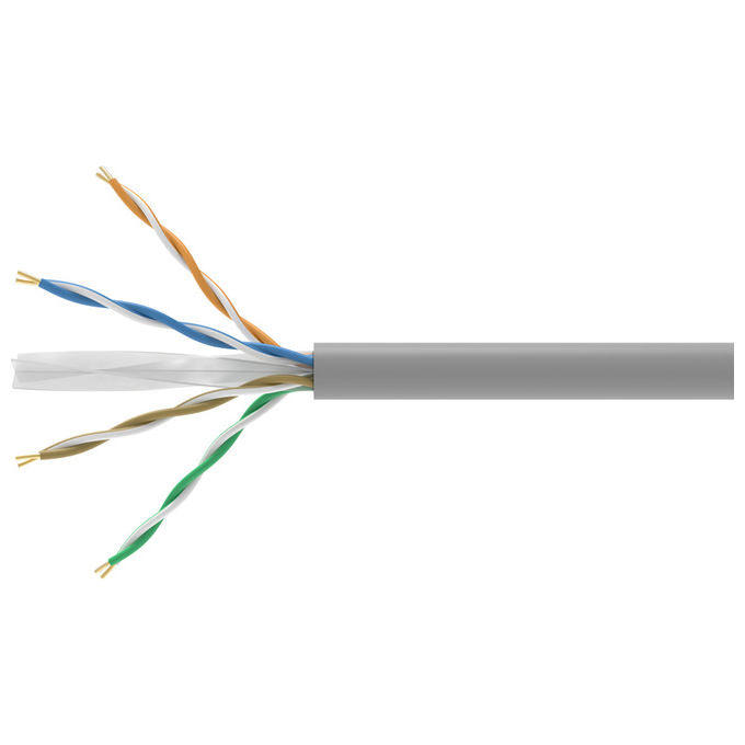 Equip 404535 Cavo di Rete 305 m Grigio Cat6 U-UTP (UTP) Cavo Installazione U-UTP Cat.6 Dca 250MHz LSZH