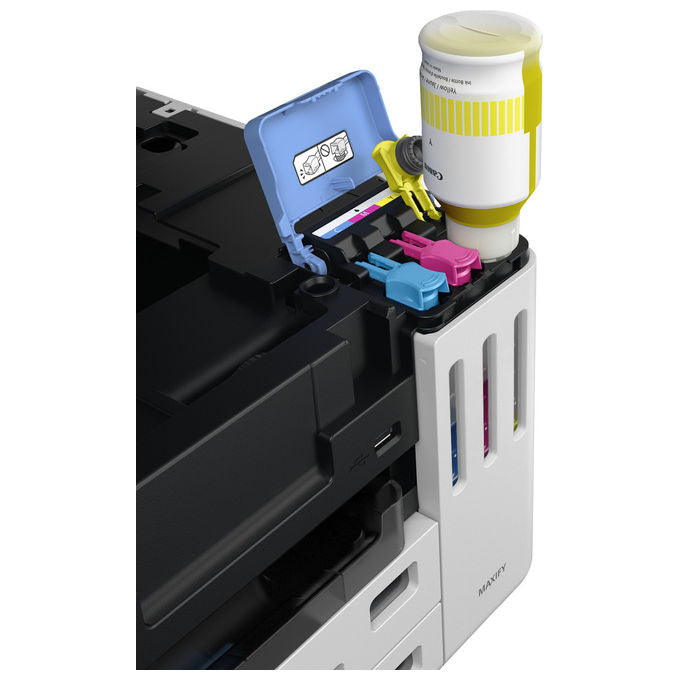 Canon GX7150 MAXIFY Stampante Multifunzione Inkjet A4 24 ppm Wi-Fi Ethernet USB ADF 50 fogli 600 fogli MegaTank colore Bianco