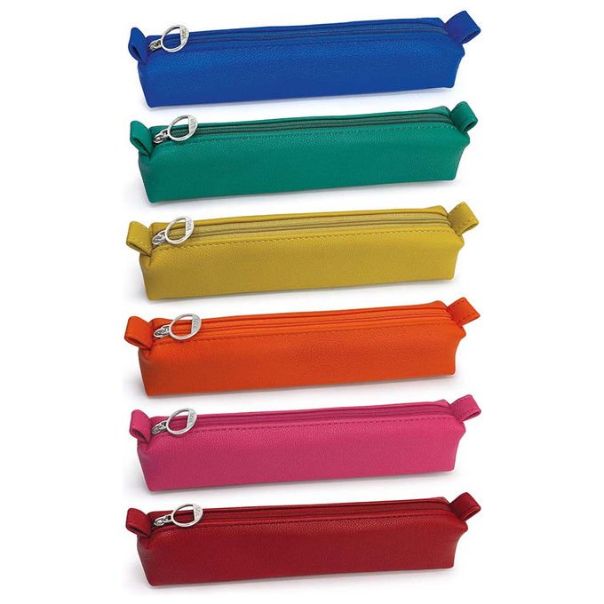 Lebez, Astuccio Portamatite in Poliuretano, ESP24 Saccucciolo Basic Colors, Assortiti