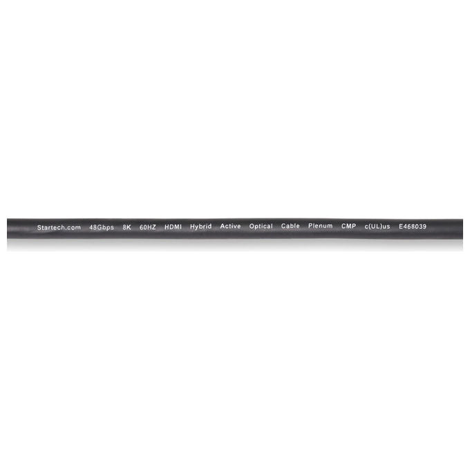 StarTech.com, Cavo Ottico HDMI 2.1 Ibrido Attivo AOC, 30,4 m, CMP, Classe Plenum, Fibra Ottica 8K Ultra High Speed, 48Gbps, 8K 60Hz-4K 120Hz, HDR10+-FRL-TMDS-eARC