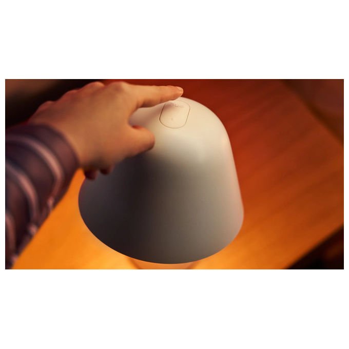 Philips Hue, Lampada da Tavolo Twilight, Bianca, Luce per Sveglia e Sonno - Yeppon