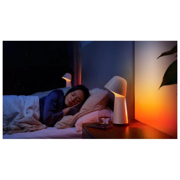 Philips Hue, Lampada da Tavolo Twilight, Bianca, Luce per Sveglia e Sonno - Yeppon
