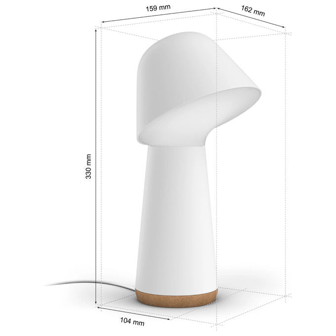 Philips Hue, Lampada da Tavolo Twilight, Bianca, Luce per Sveglia e Sonno - Yeppon