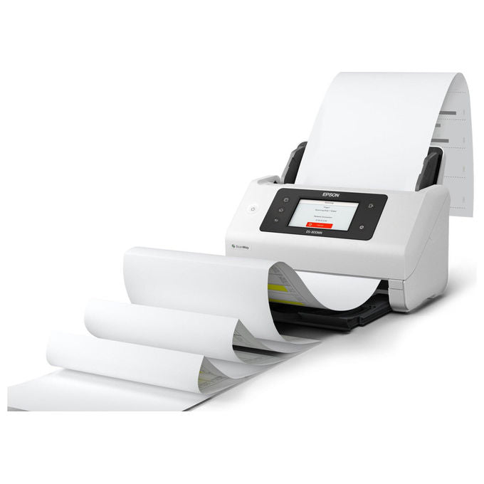 Epson, Scanner a Foglio DS-800WN, 600 x 600 DPI, A4, Bianco
