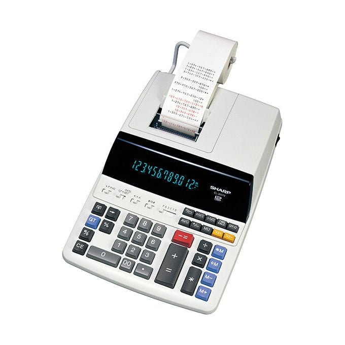 Sharp, Calcolatrice da Scrivania EL - 2607V, Bianco - Yeppon