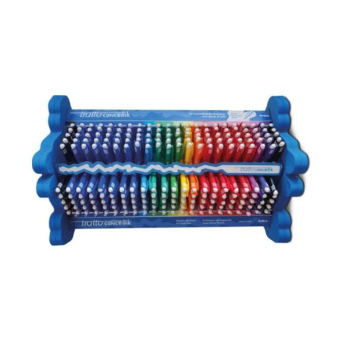 Tratto, Penna a Sfera, Colori Assortiti, 220 Pezzi, Espositore Permanente, Cancellik - Yeppon