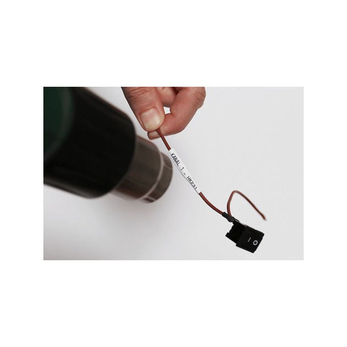 Brother Nastro per etichettatrice HSe-261E Tubo termoretraibile nero su bianco 31 mm x 15 m