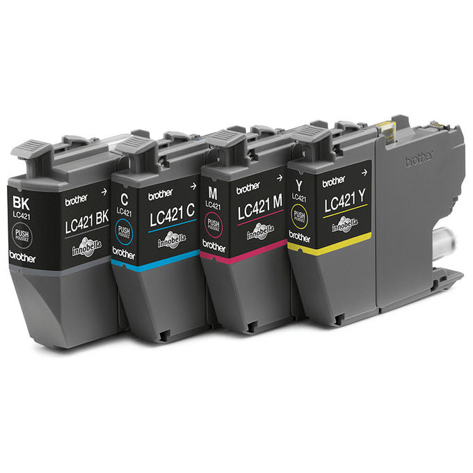Brother cartucce d'inchiostro LC421VALDR 4 pz originale nero ciano magenta giallo