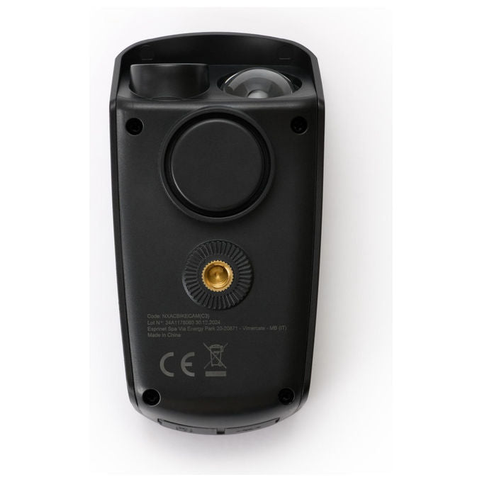 Nilox, Action Cam Full HD, 1080P 30fps, Luce LED 1000 Lumen, Clacson 5 Suoni, Batteria 2500 mAh, Nero