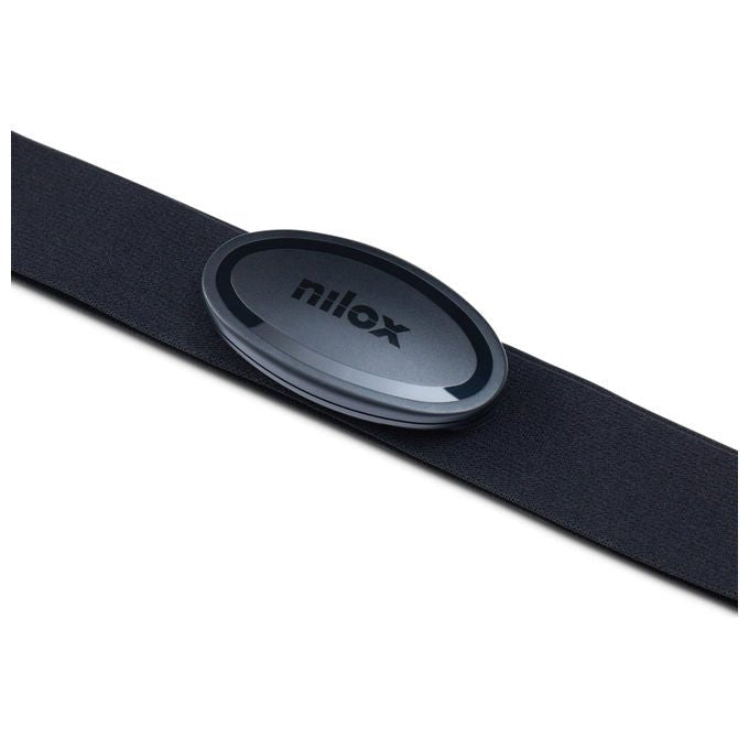 Nilox, Fascia Cardio Smart HRM, Monitoraggio Allenamento e Frequenza Cardiaca, Resistente all'Acqua, Compatibile App Sportive