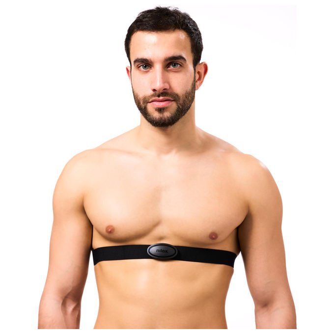 Nilox, Fascia Cardio Smart HRM, Monitoraggio Allenamento e Frequenza Cardiaca, Resistente all'Acqua, Compatibile App Sportive