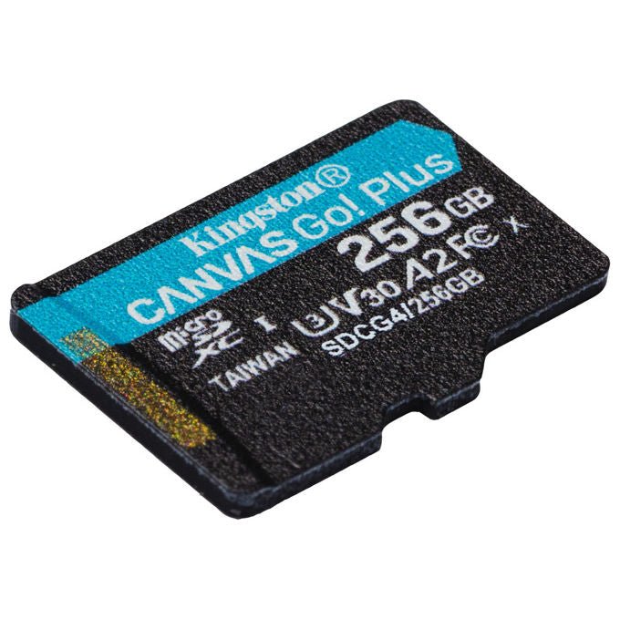 Kingston Technology, MicroSDXC 256GB, Canvas Go Plus Gen4 200R A2 U3
