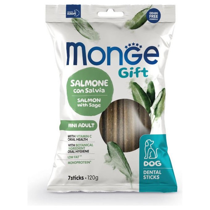 Monge, Additivo orale per cani mini adulti, Salmone e Salvia