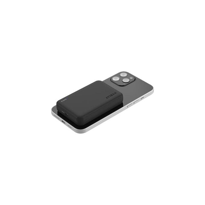Celly, Powerbank Magnetico Wireless 15W, 10000 mAh, con USB - C 20W, Ricarica Rapida, MagSafe - Yeppon