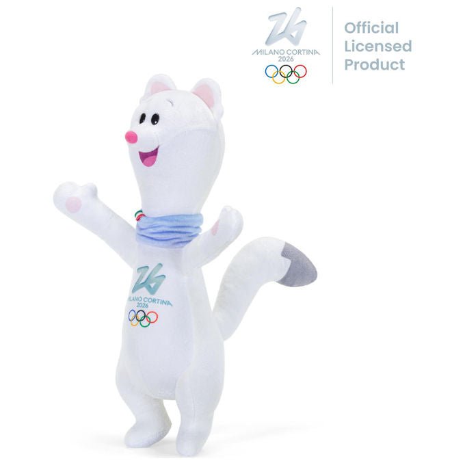Trudi Digit-Eyes, Mascotte Giochi Olimpici Invernali Milano Cortina 2026, 13x9x8 cm, Taglia XXS