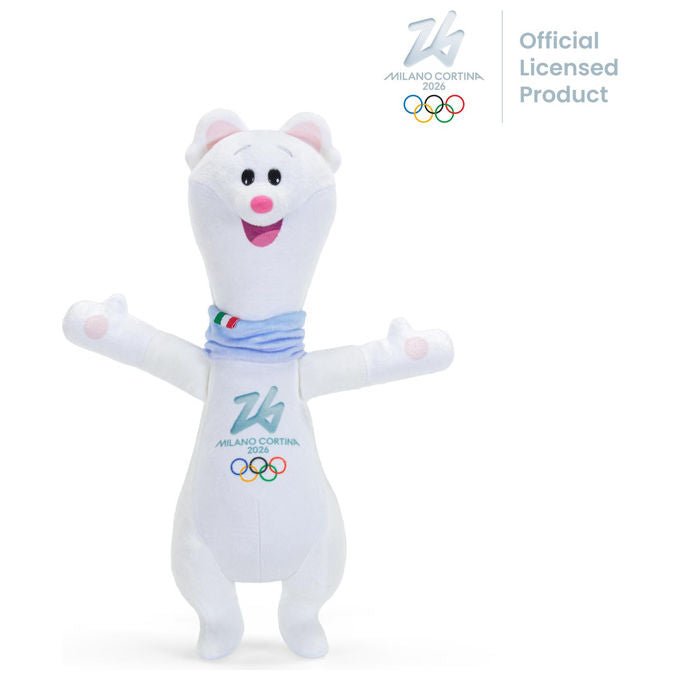 Trudi Digit-Eyes, Mascotte Giochi Olimpici Invernali Milano Cortina 2026, 13x9x8 cm, Taglia XXS