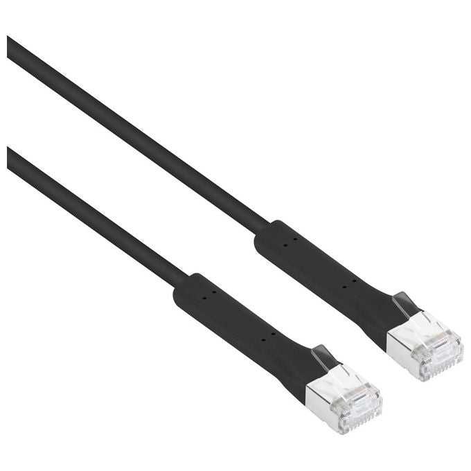 Intellinet, Cavo di Rete Cat 6A F-FTP, FlexiBoot Slim, Pieghevole, 0.3 m, Nero