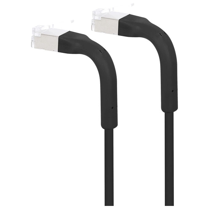 Intellinet, Cavo di Rete Cat 6A F-FTP, FlexiBoot Slim, Pieghevole, 0.3 m, Nero