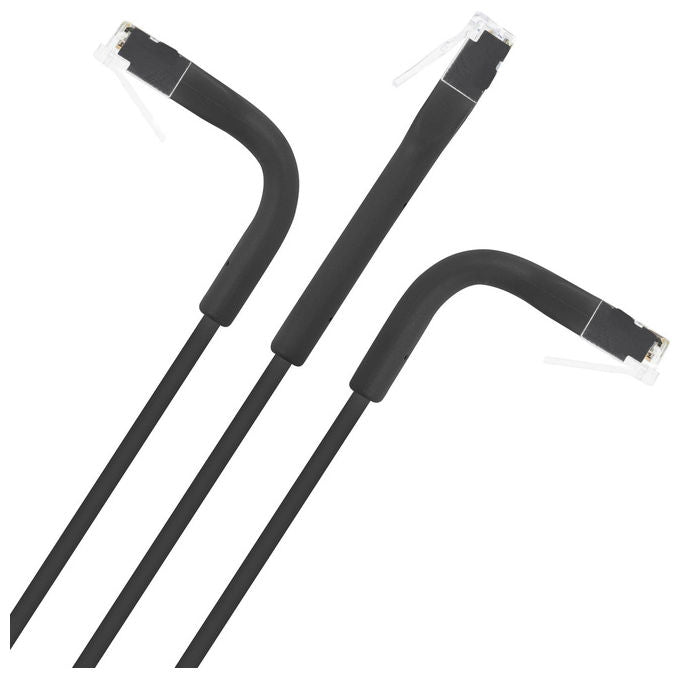 Intellinet, Cavo di Rete Cat 6A F-FTP, FlexiBoot Slim, Pieghevole, 0.3 m, Nero