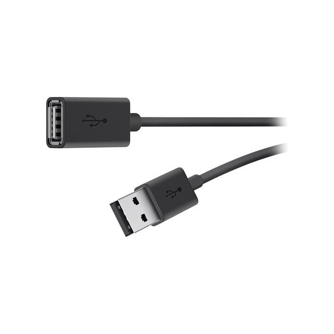 Belkin, Cavo USB 2.0 A M - F, 1.8m, Nero - Yeppon