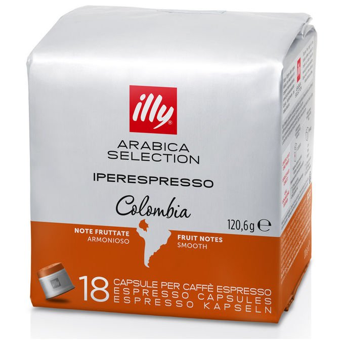 Illy, Capsule Caffe' Iperespresso Colombia, 18 Pezzi